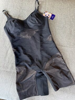 HONEYLOVE Runway Mid Thigh Classic Shapewear Bodysuit Girdle Bra XL NEW